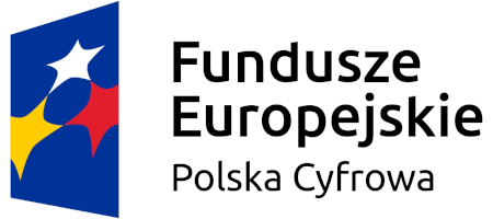 Logotyp  Fundusze Europejskie Polska Cyfrowa